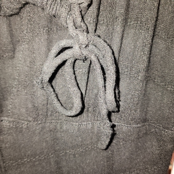 Free People True Lovin One-piece Jumpsuit Linen Black S - Picture 4 of 13